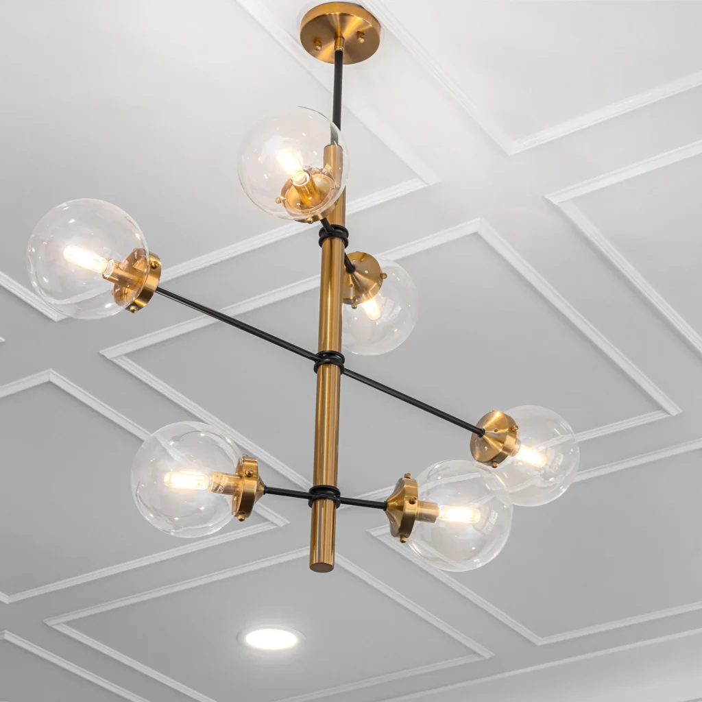 professional painting services done on a ceiling