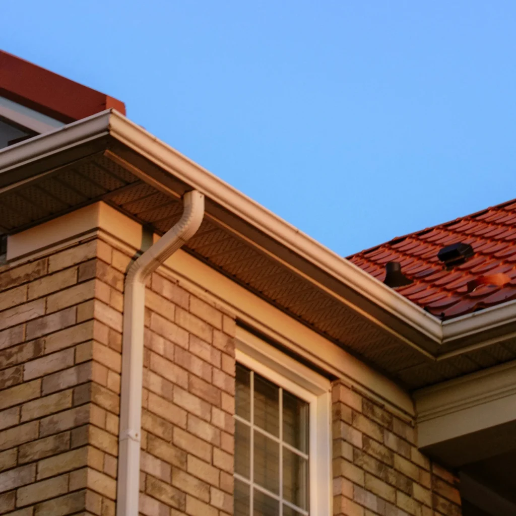 professional painting services done on residential gutters